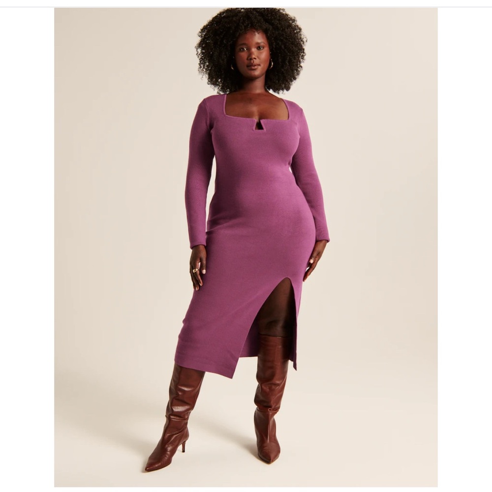 abercrombie midi sweater dress